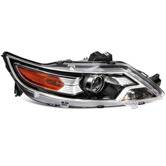 Pair Kit Halogen Headlights Assembly For 2010-2012 Ford Taurus 3.5L Black Amber 6B93BC-57