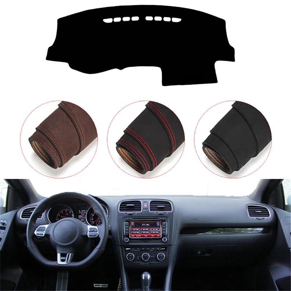 Console Dashboard Suede Mat Protector Sunshield Cover Fit For VW Golf 6 GTI MK6