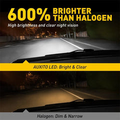 AUXITO H4 9003 Super 60000LM White Kit LED Headlight Bulbs High Low Beam Combo 2 AUXITO