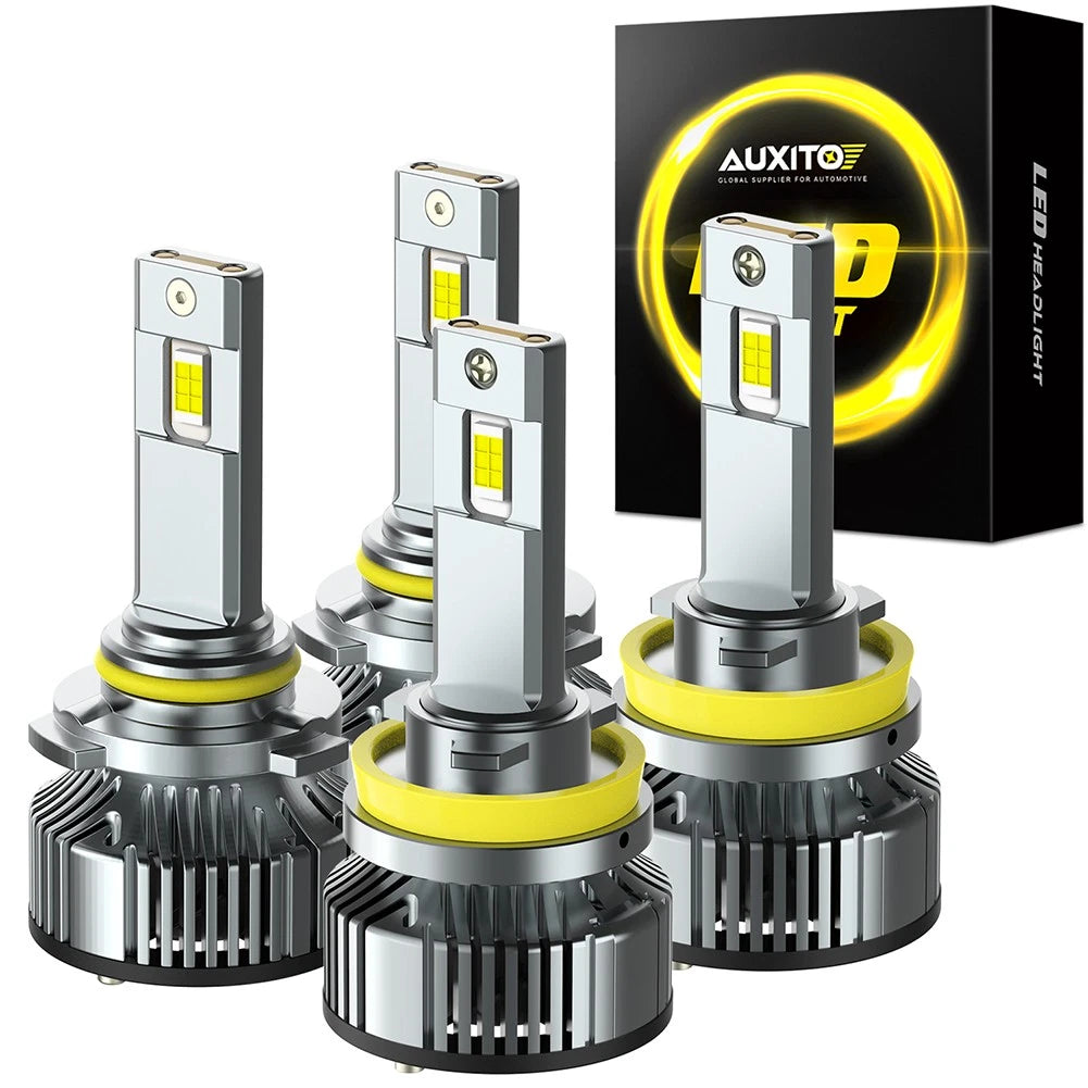 9005 H11 LED Headlights Kit Combo Bulbs 6500K High Low Beam White Bright Y19 EOA 6B93BC-57