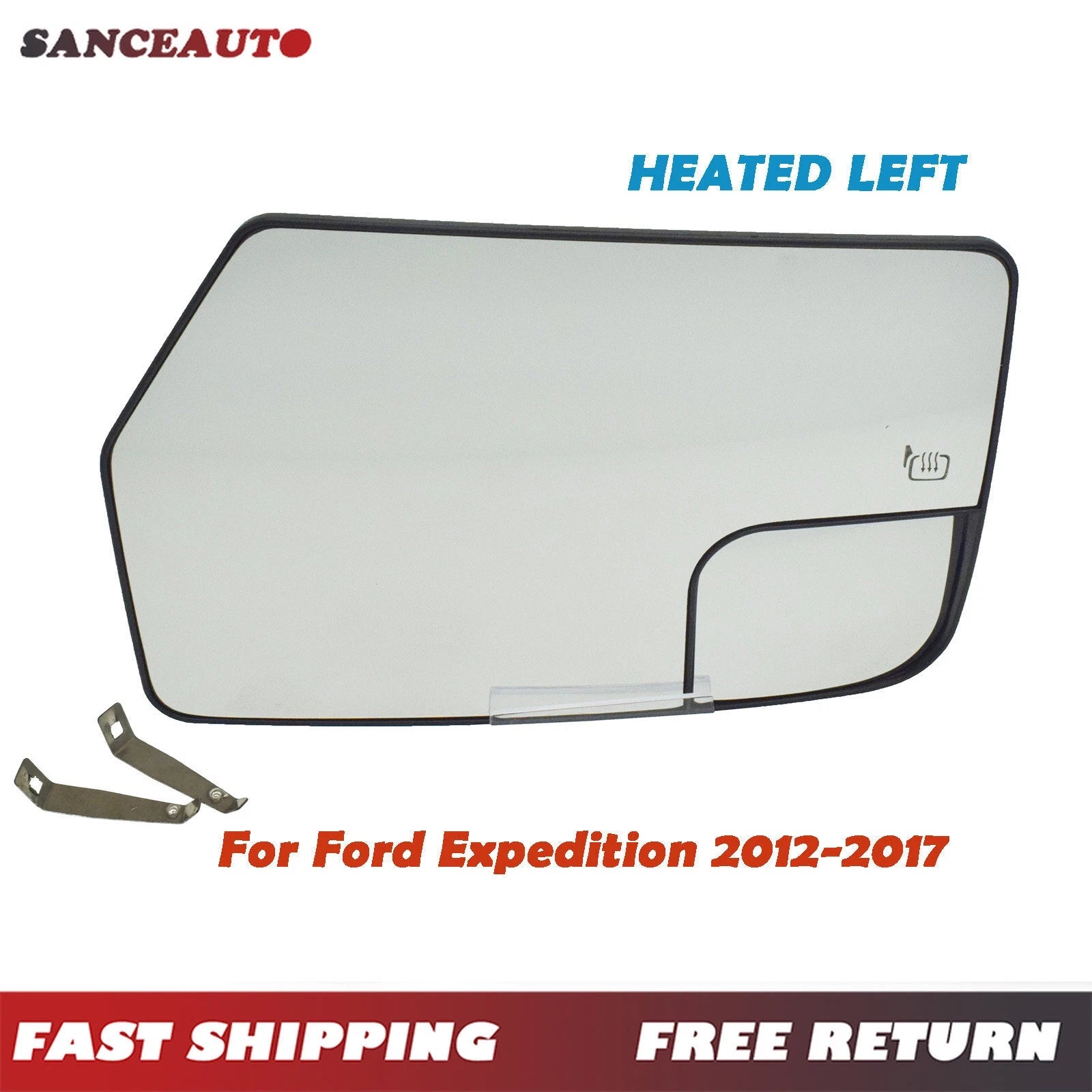 Mirror Glass Heated w/ Spotter Driver Side Left Left for Ford Expedition 2012-17 6B93BC-57