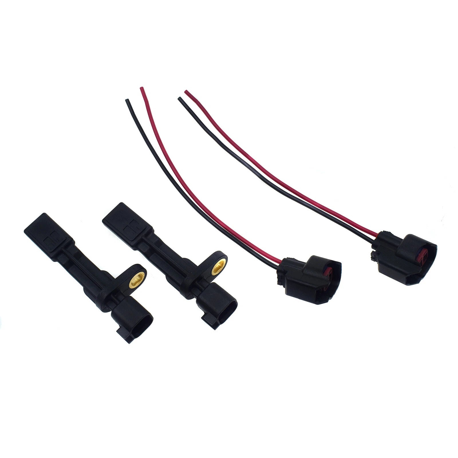 4pcs Wheel Speed Sensor W/ Plugs Rear LH RH For Jeep Wrangler JK Liberty Dodge 6B93BC-57