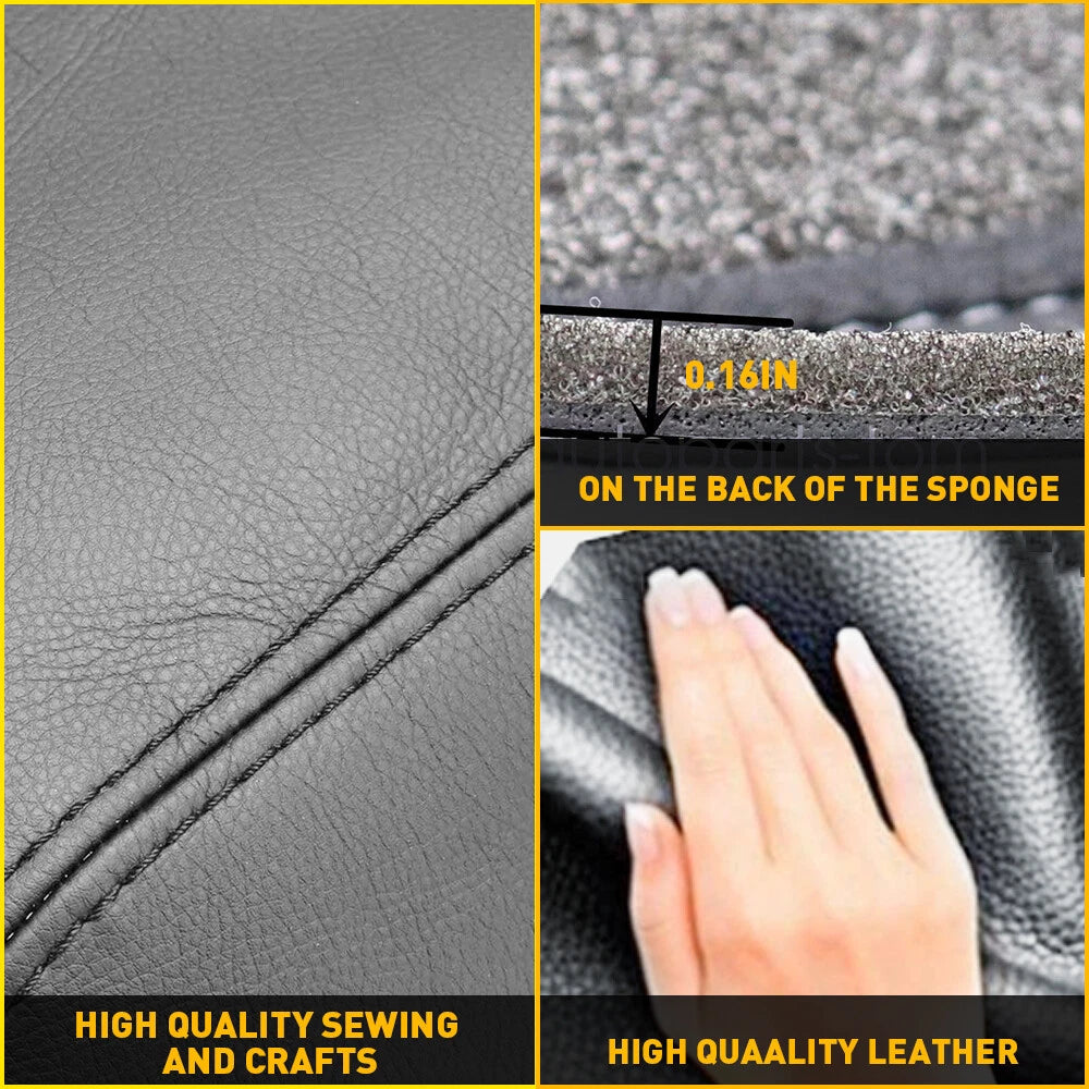 2x For 2011-2017 Honda Odyssey Leather Front Door Panels Armrest Cover Dark Gray 6B93BC-57