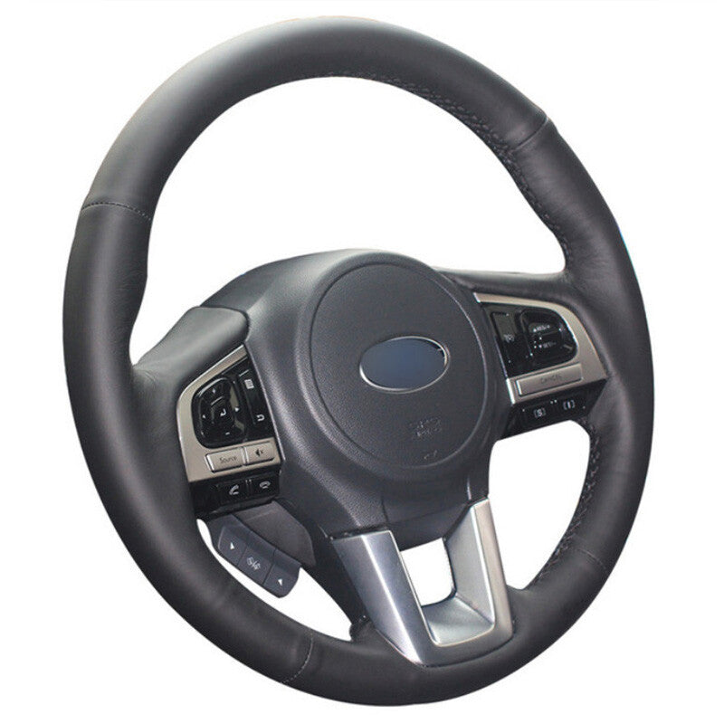 Leather Steering Wheel Hand-stitch on Wrap Cover For Subaru Outback XV Forester