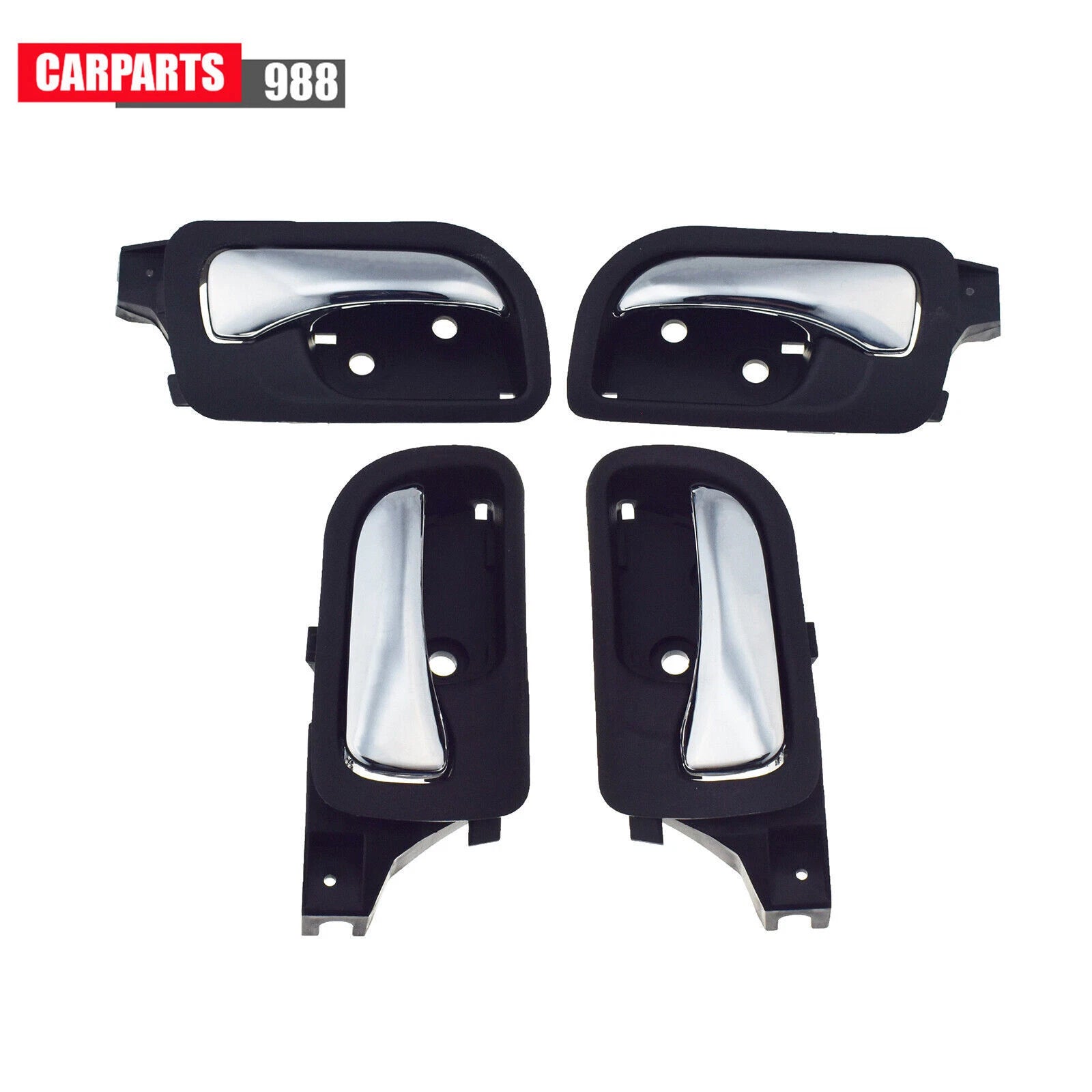 4Pcs Interior Door Handle Front Rear For 03-07 Honda Accord HO1353132 HO1352132 6B93BC-57