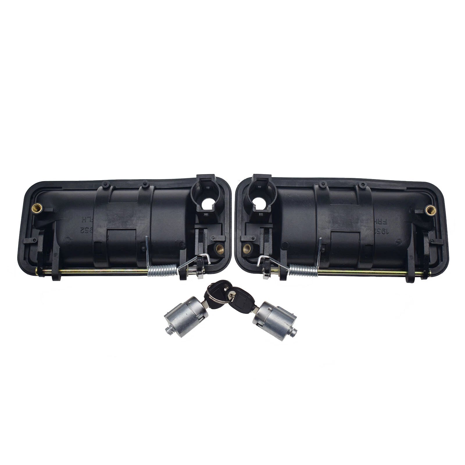 Front L & R Outside Door Handle & Lock Cylinder Kit Set for Chevy GMC 15032305 6B93BC-57