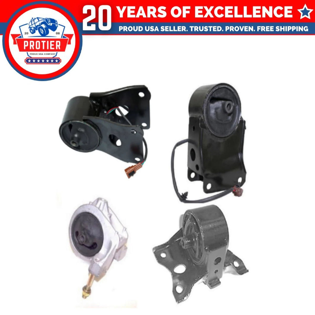 Motor & Trans Mount Set 4PCS Compatible for 2000-2001 Infiniti I30 / 02-04 I35 6B93BC-57