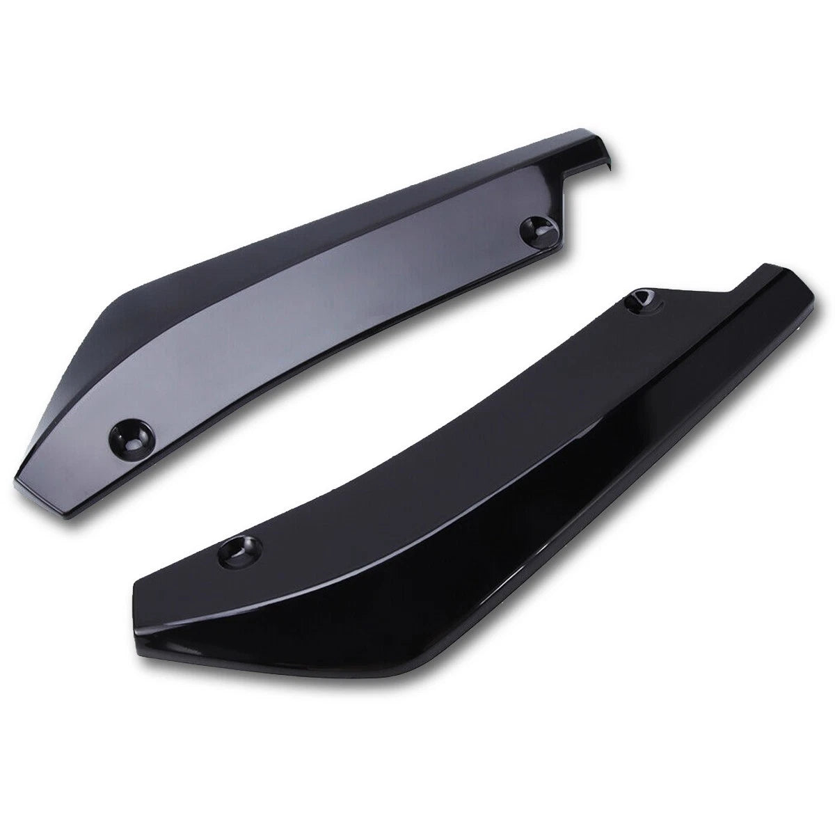 Gloss Black Rear Bumper Splitter Diffuser Canards For Audi S3 S4 RS3 RS4 A3 A4 6B93BC-57