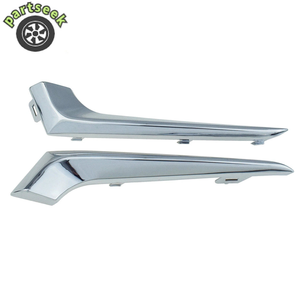 Chrome LH RH Front Bumper Fog Light Cover for Chevy Malibu 2016-2018 23478373 6B93BC-57