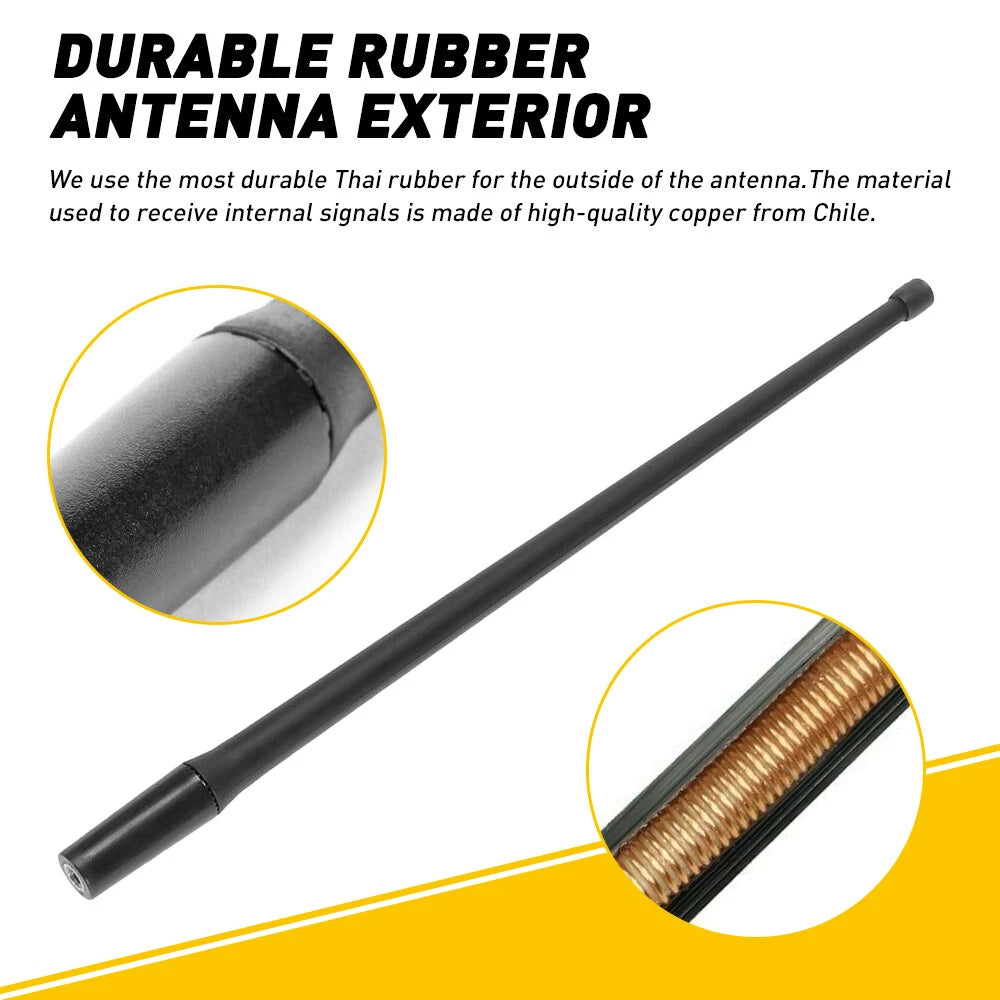 13" inch Flexible Rubber Antenna for All Dodge RAM 1500 2500 3500 Trucks - Black 6B93BC-57