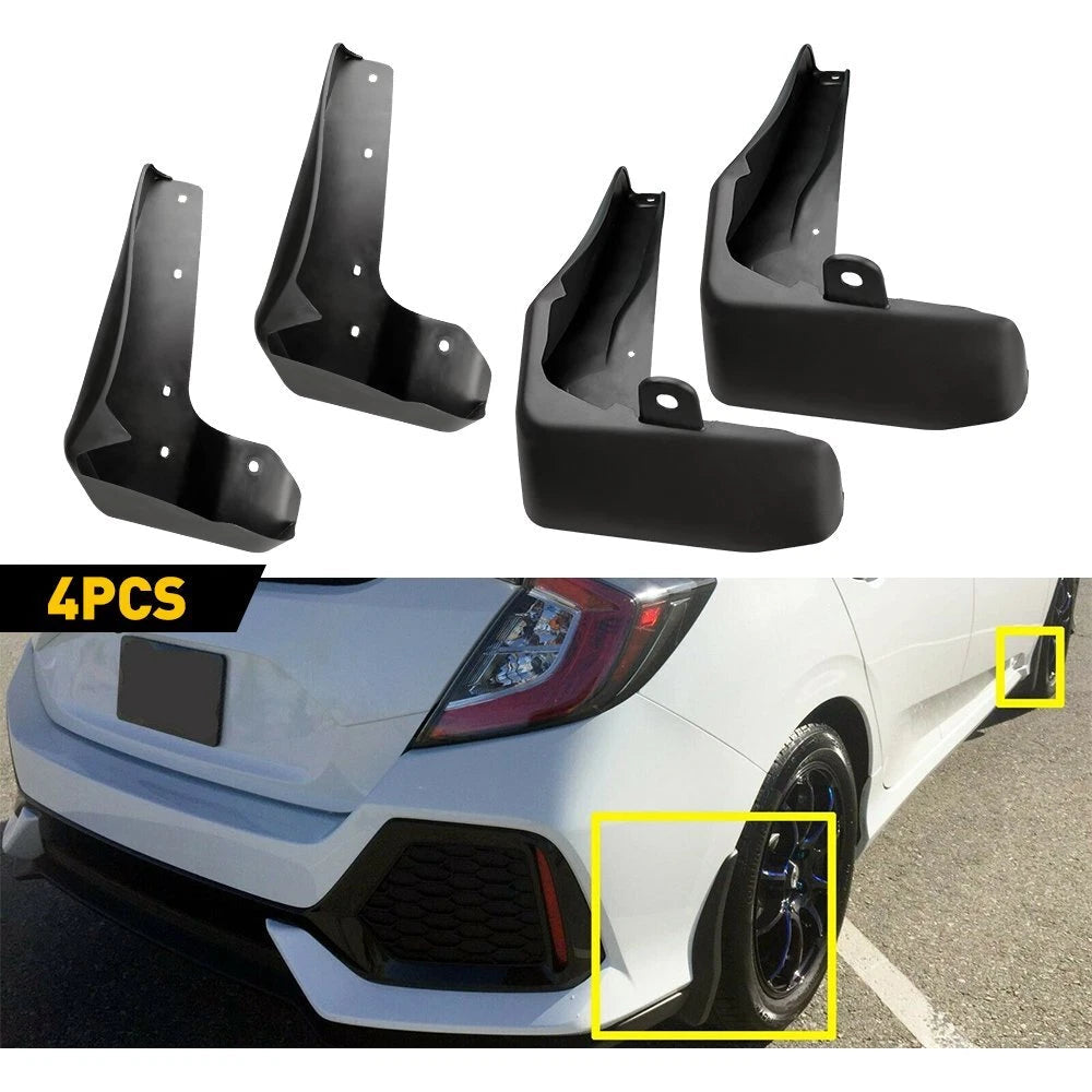 For Honda Civic Hatchback 2017-2021 Hatch Mud Flaps Splash Guards Mudguards Set 6B93BC-57