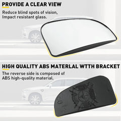 For Dodge Ram 1500 3500 2500 2010-2020 Tow Mirror Spotter lower Glass Left Side 6B93BC-57