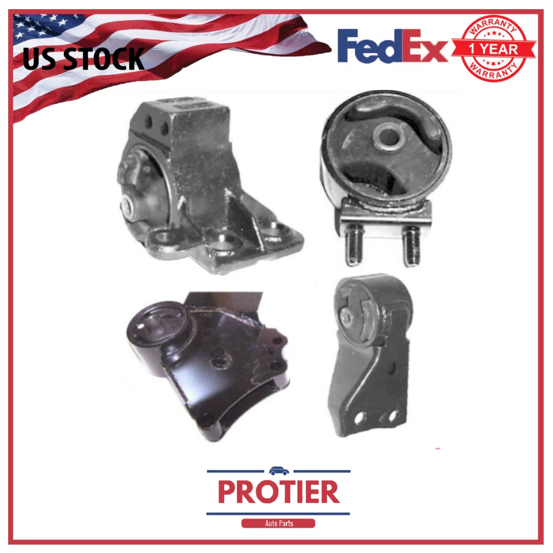 Engine Motor & Trans Mount Set 4PCS for 2000-2001 Kia Sephia 1.8L for Auto Trans 6B93BC-57