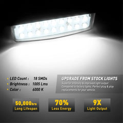 Full LED License Plate Lamp Light Assembly for Nissan Maxima Altima Murano Rogue 6B93BC-57