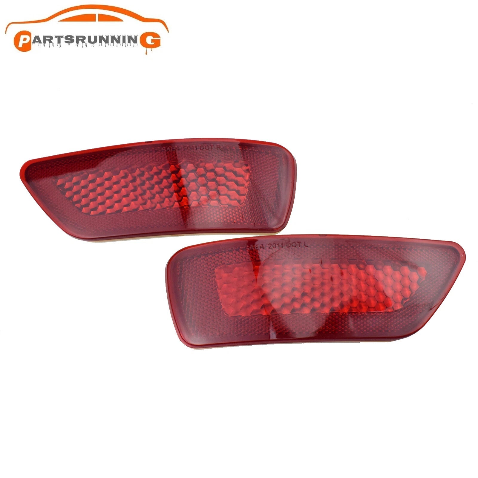 2X Rear Bumper Reflector Light For Jeep Grand Cherokee Compass For Dodge Journey 6B93BC-57