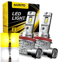 AUXITO LED Front Fog Driving Light H11 H16 6000K H8 Super Bright Bulb Fanless A6 6B93BC-57