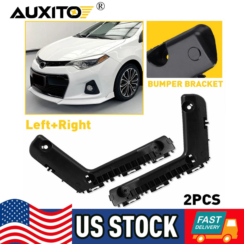 Bumper Bracket For 2014-2016 Toyota Corolla Front Passenger Driver Side 2pcs EOA 6B93BC-57
