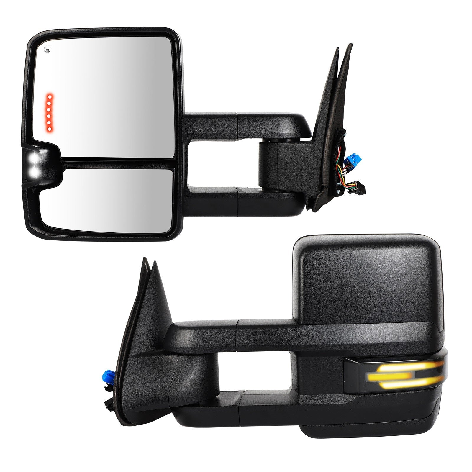 Power Heated Tow Mirrors for 2003-2007 Chevy Silverado Sierra Turn Signal Lights 6B93BC-57