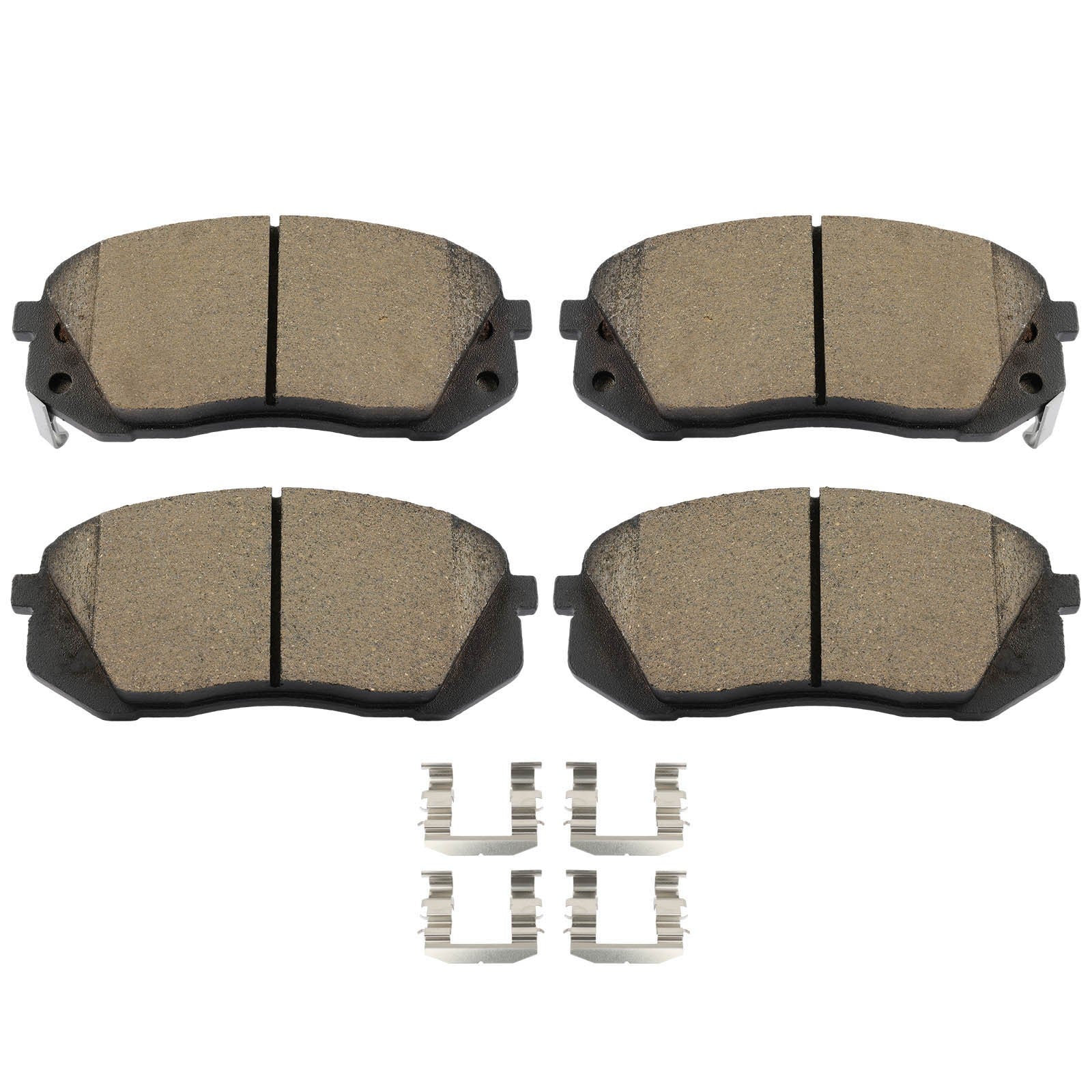 Front Rear Ceramic Brake Pad Kit For 2007 2008- 2012 Kia Rondo 2.4L 2.7L V6 6B93BC-57