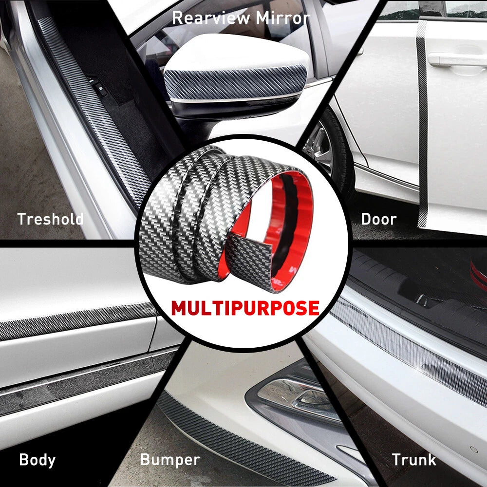 Accessories Door Fiber Car Carbon Sill Plate Scuff Cover Anti Scratch Sticker 2M 6B93BC-57
