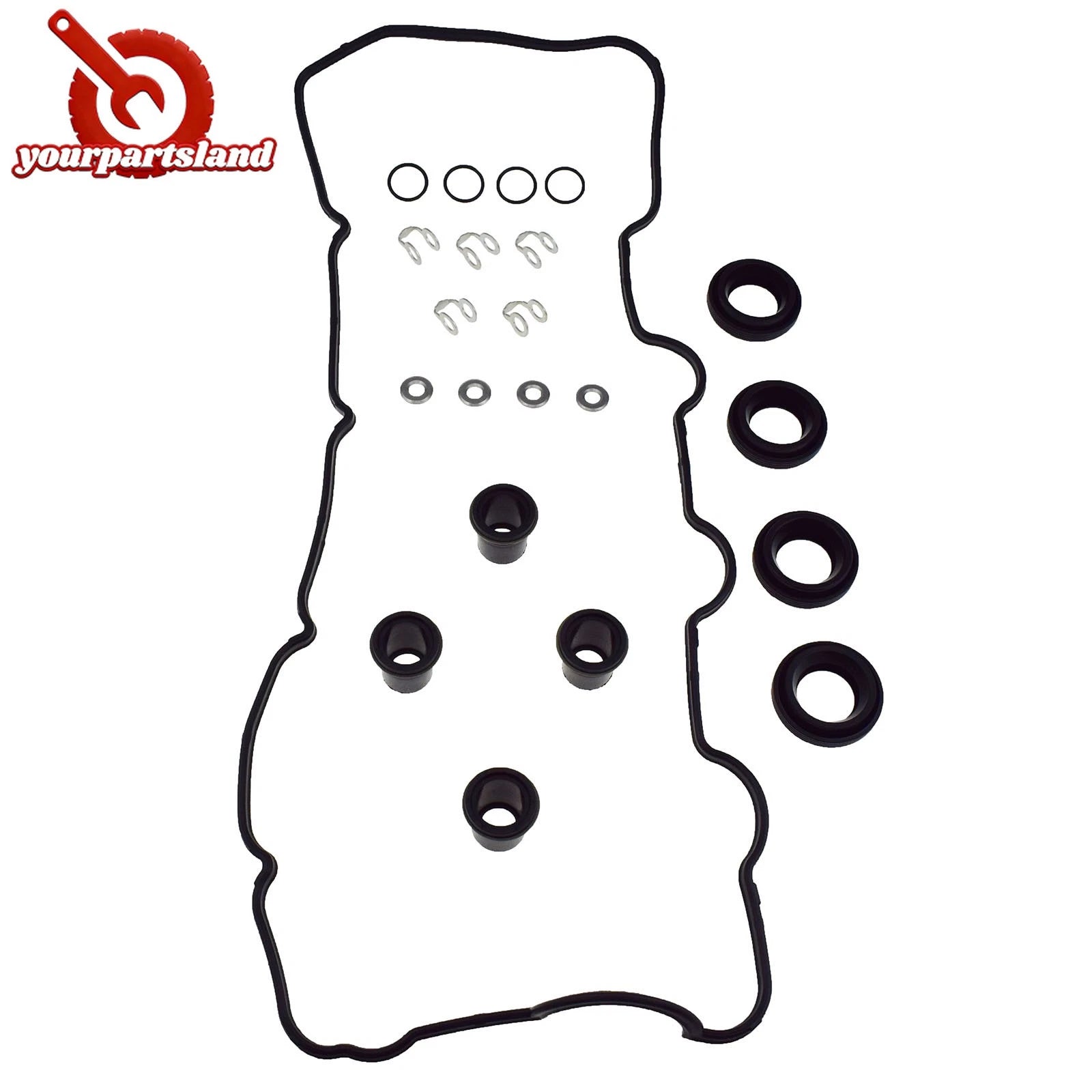Fuel Injector Seal Rocker Cover Gasket Kit For Toyota Hilux D4D KUN26 1KD-FTV 6B93BC-57