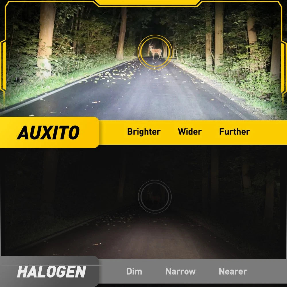 AUXITO H11 LED Headlight Kit Low Beam Bulbs Super Bright 6500K White 20000LM 6GA AUXITO