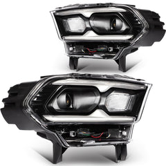 Headlights Assembly L+R For 2024-2021 Dodge Durango Black Housing w/LED DRL 6B93BC-57