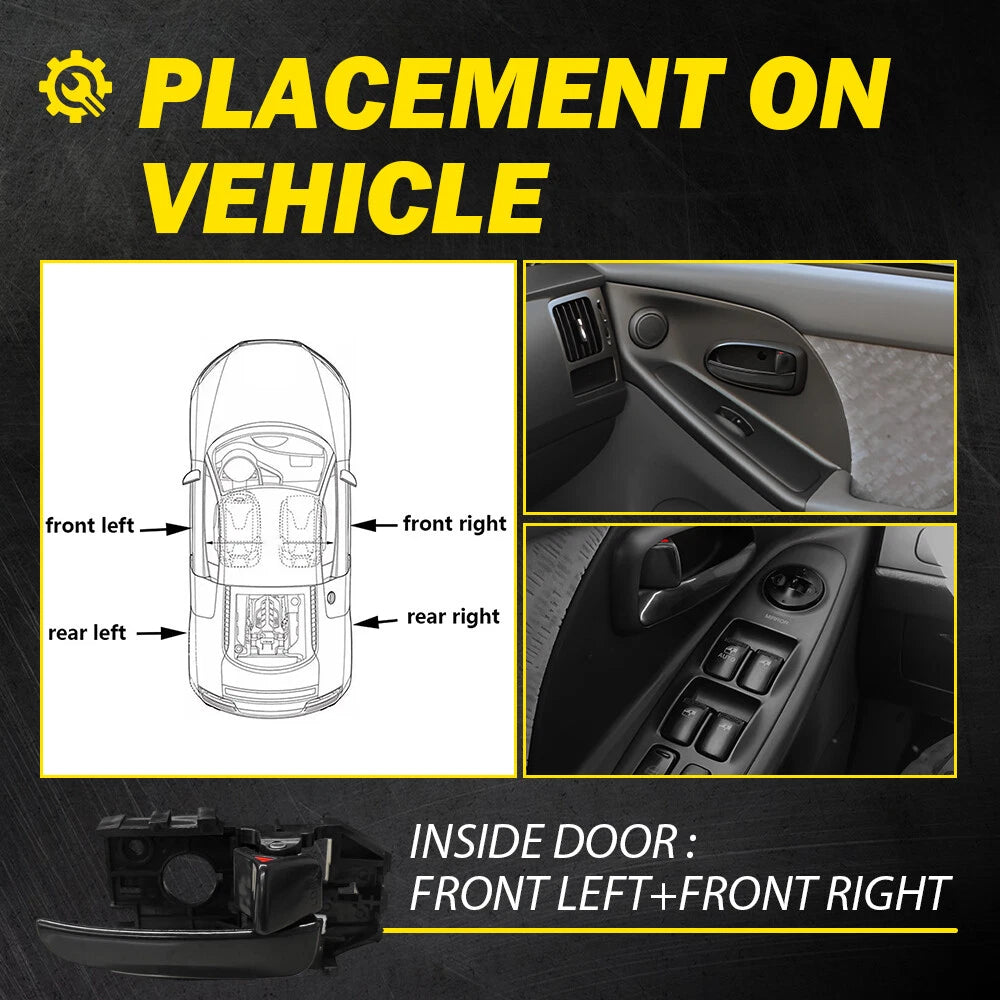 Pair Interior Door Handle Inside Left Right Side For Hyundai Elantra 2001-2006 A 6B93BC-57