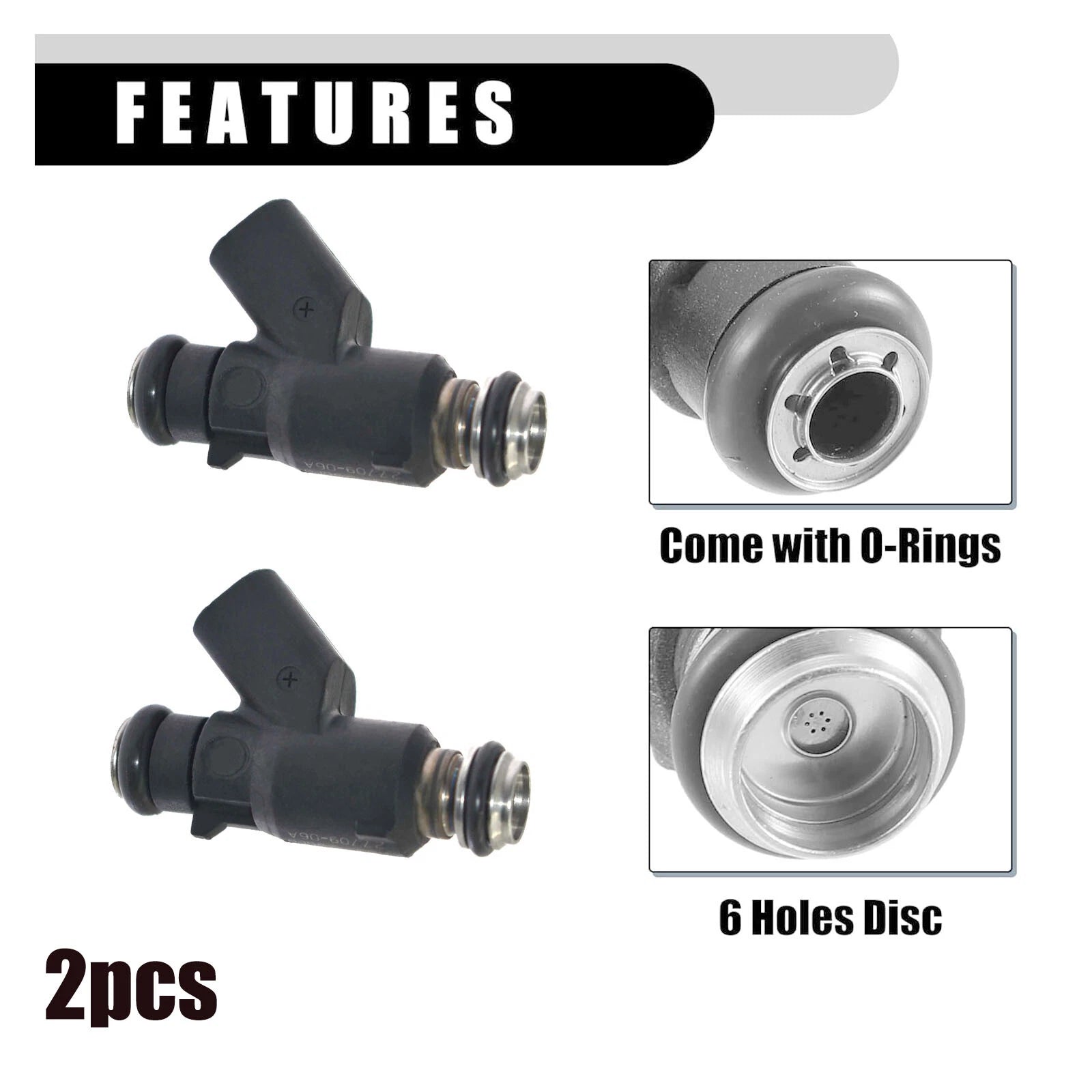 2x Fuel Injectors For Harley Davidson Blackline Breakout Dyna Rocker 27709-06A 6B93BC-57