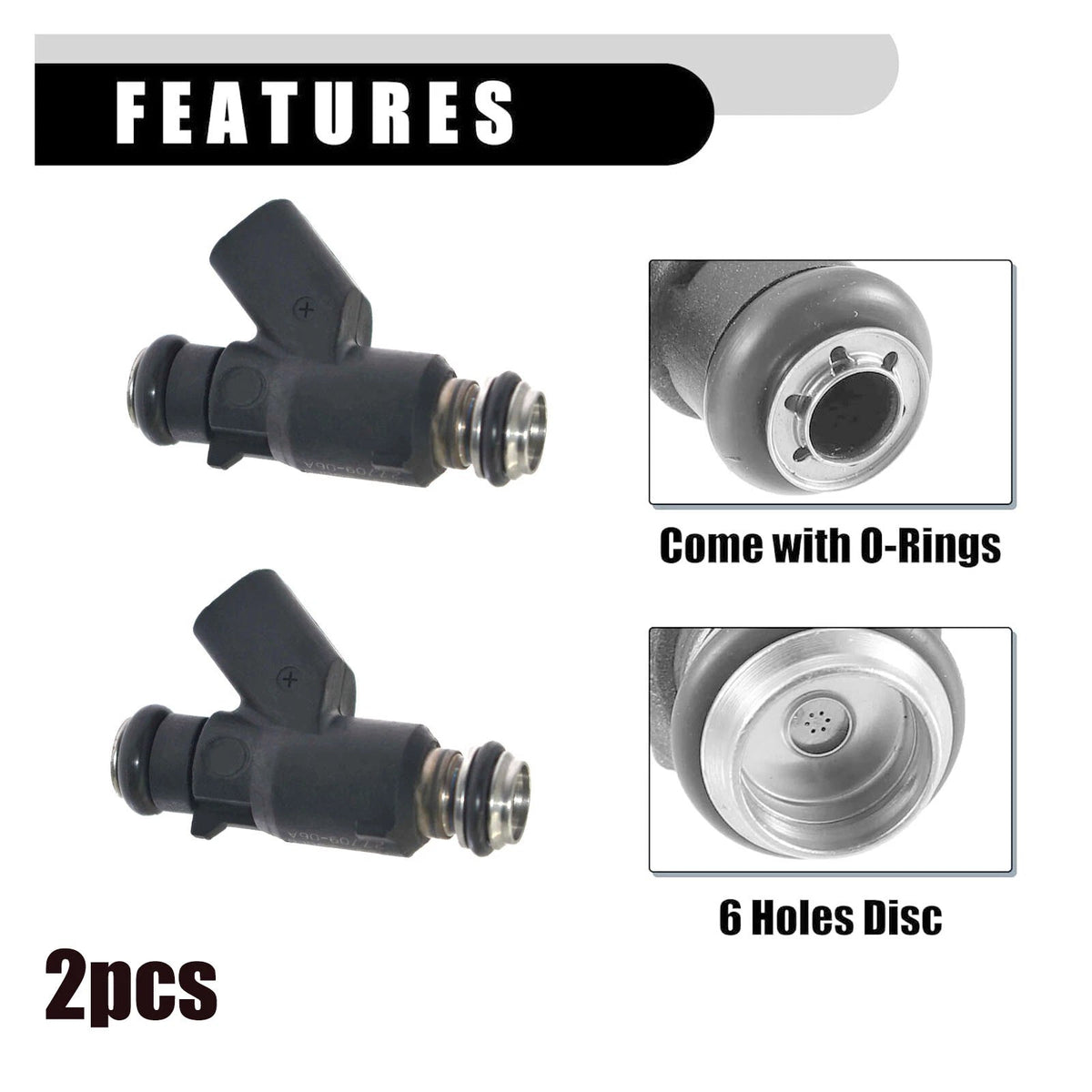 2x Fuel Injectors For Harley Davidson Blackline Breakout Dyna Rocker 27709-06A 6B93BC-57