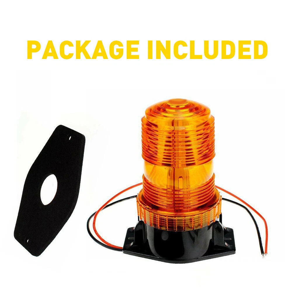 Amber 30 LED Car Strobe Light Warning Light Flash Beacon Light Rooftop 6B93BC-57