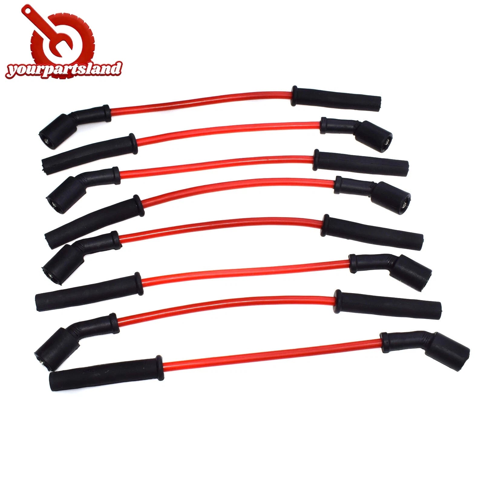 MSD 32819 8.5mm LS1 Red Spark Plug Wire Set For 97+ Corvette Camaro Z28 Firebird 6B93BC-57