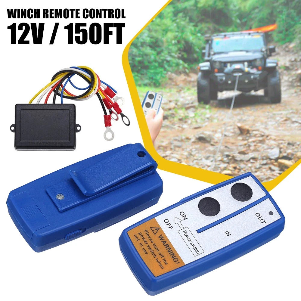 12V Volt Long Range Wireless Remote Control Kit for Car Truck Jeep ATV Winch 6B93BC-57
