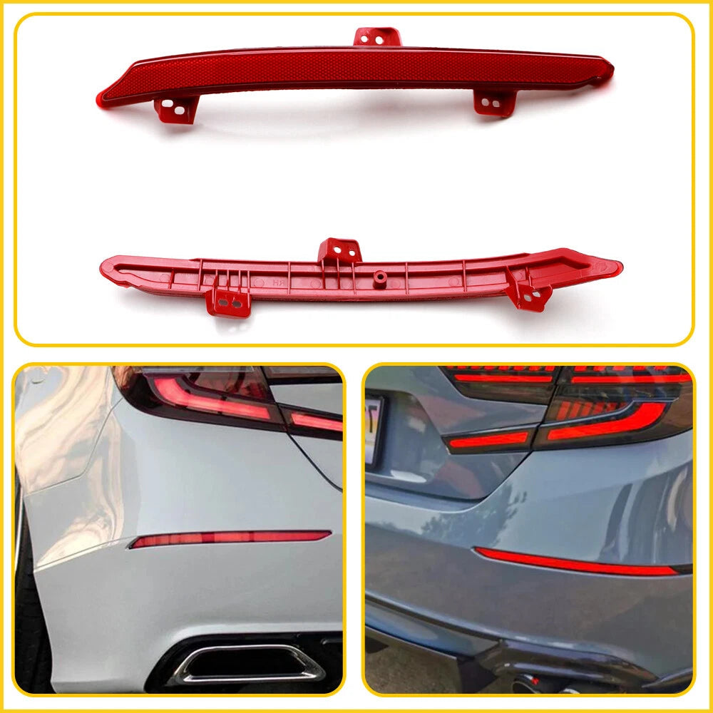 2X Right Left Rear Bumper Lamp Reflector Light Marker For Honda Accord 2018-2022 6B93BC-57