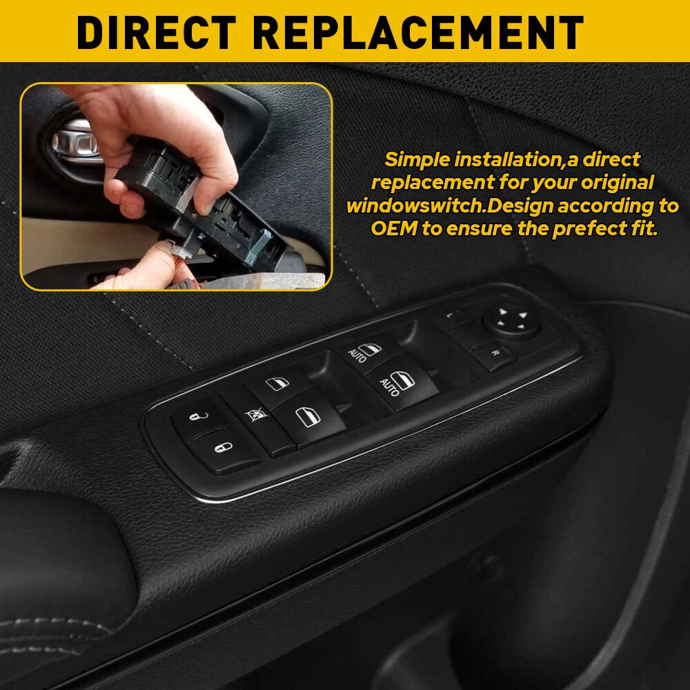 Driver Side Power Window Control Mirror Switch For Chrysler 300 Pacifica Charger 6B93BC-57