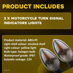 2X Motorcycle Turn Signal Indicator Light For YAMAHA YZF- R25 R3 R15 R1 R6 R6S A 6B93BC-57
