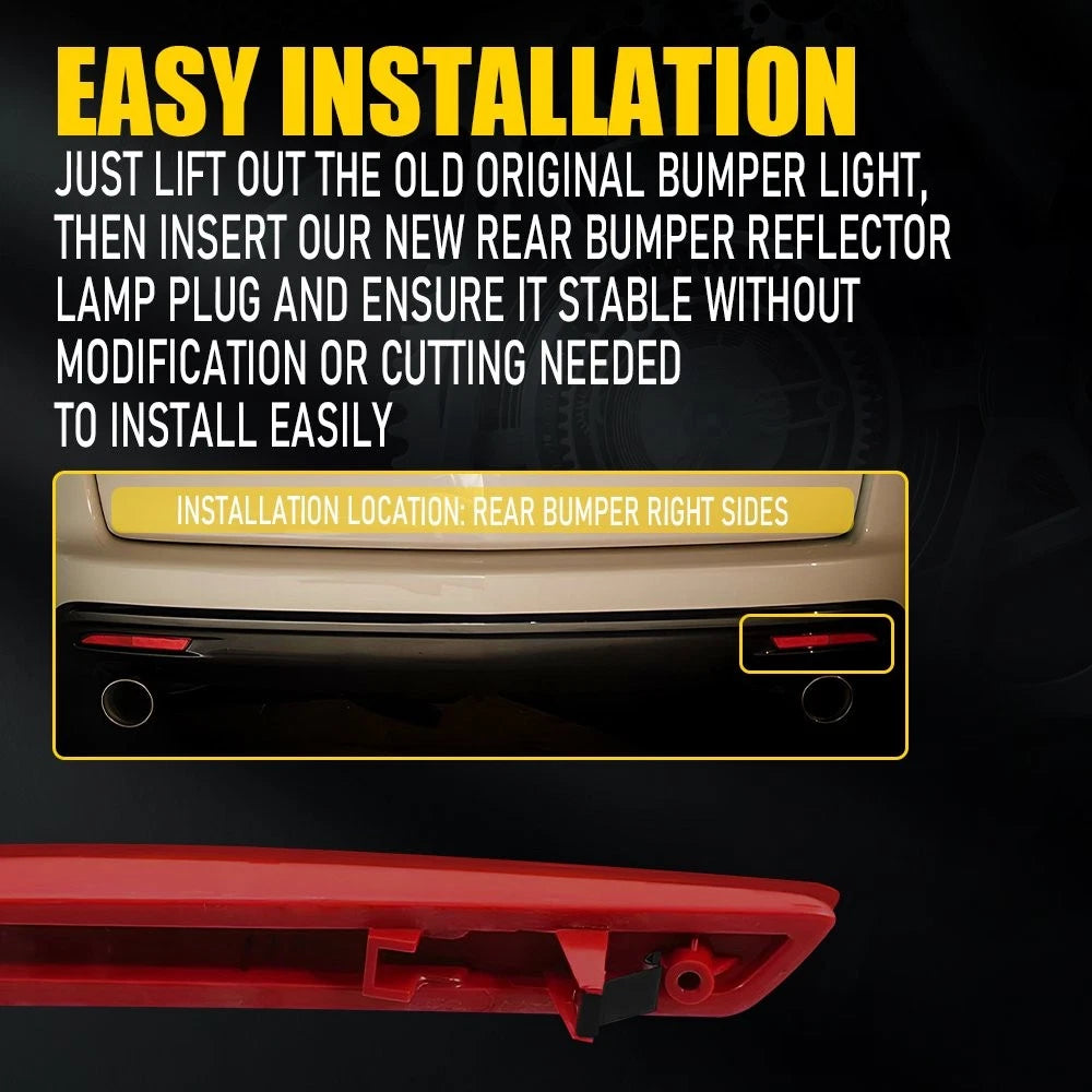 For 2012 - 2014 HONDA CRV Right Rear Bumper Red Reflector Light Case HO1185103 A 6B93BC-57
