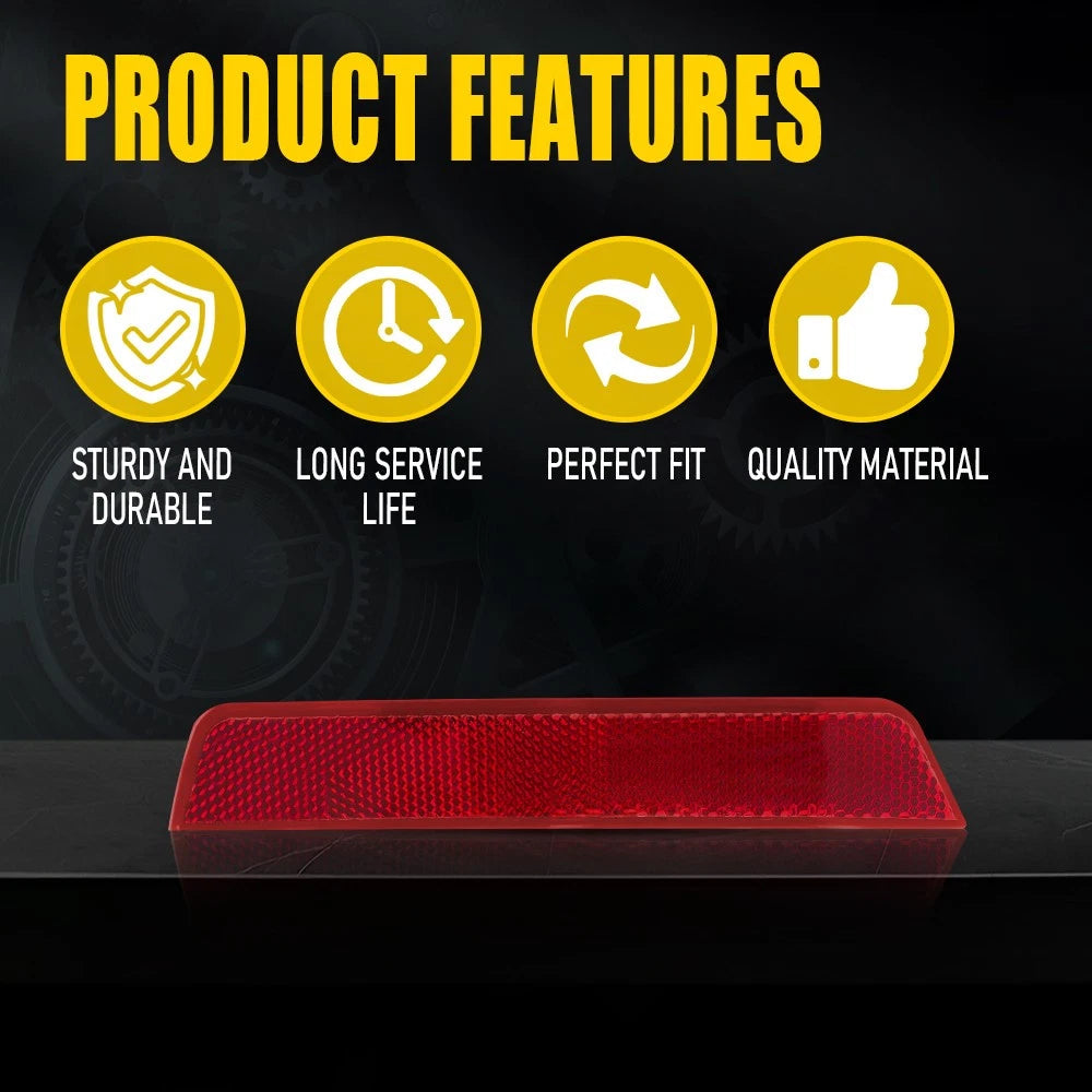 For 2010-2017 Chevy Equinox Rear Bumper Side Marker Lights Reflector Red Lens RH 6B93BC-57