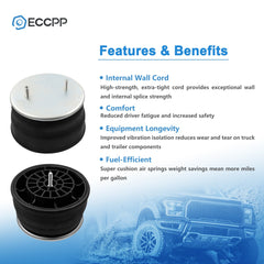 Pair Air Suspension Air Springs W01-358-8729 For ContiTech Goodyear 1R13-130 6B93BC-57