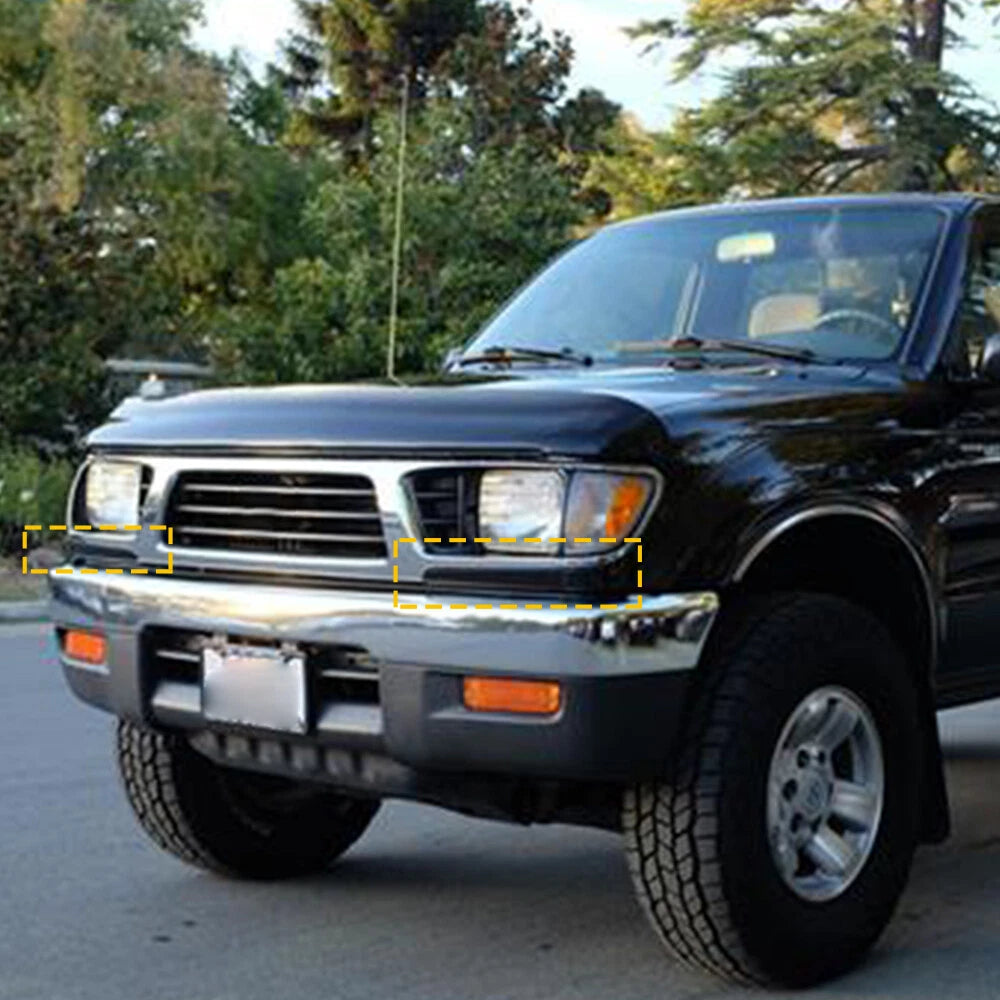 2PCS Front Bumper Grille Headlight Filler Trim Cover For 95-97 Toyota Tacoma 4wd 6B93BC-57