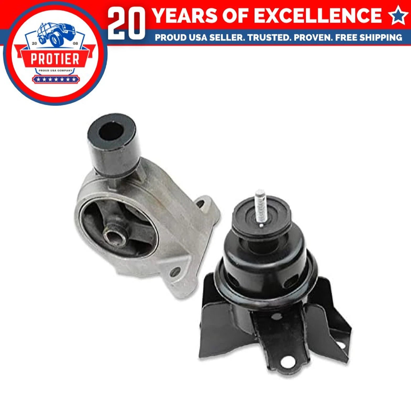 Fits 2006-2014 Hyundai Entourage/Kia Sedona 3.5L 3.8L Front Motor Mount Set 2pc 6B93BC-57