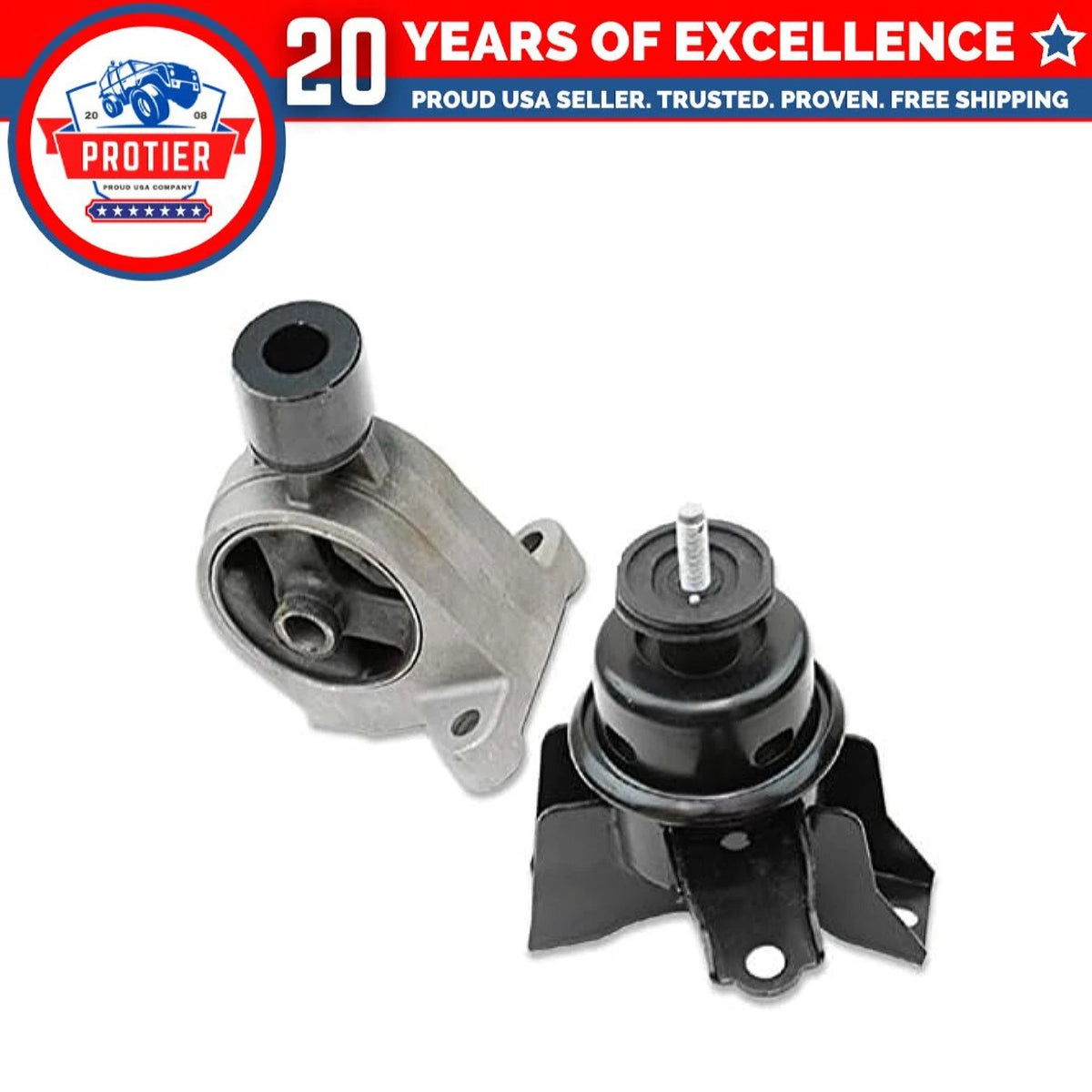 Fits 2006-2014 Hyundai Entourage/Kia Sedona 3.5L 3.8L Front Motor Mount Set 2pc 6B93BC-57