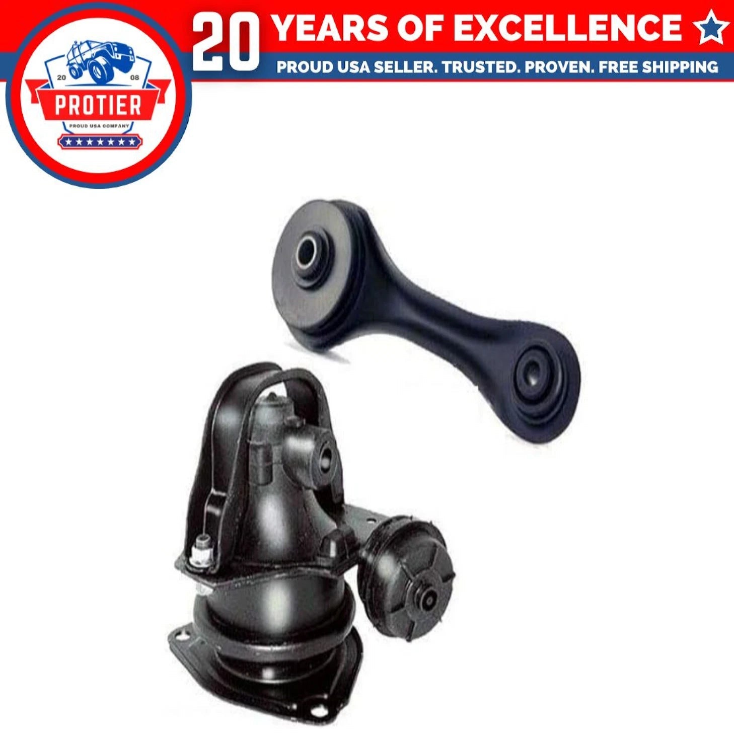 Fits 1990-1993 Honda Accord 2.2L Motor & Torque Strut Mount Set for AUTO 2PCS : 6B93BC-57