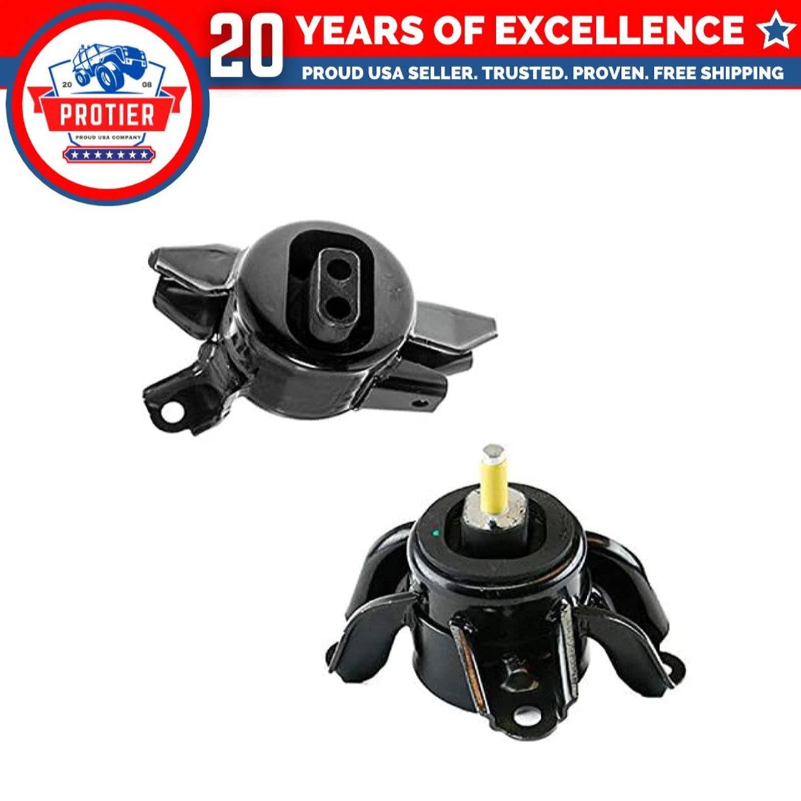 Fits 2014-2016 Kia Forte5 1.6L w/AUTO Motor & Trans Mount Set 2pcs : A71004, 6B93BC-57