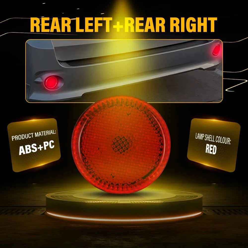 Red Rear Bumper Reflector LED Brake Tail Light For Scion iQ 2008-15/xB 2011-15 A 6B93BC-57