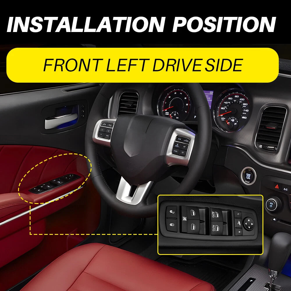 For 2016-18 Ram 1500 2500 3500 Driver Side Power Window Master Switch 56046826AD 6B93BC-57