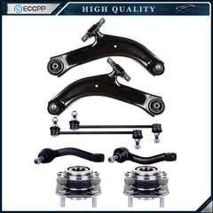8x Front Control Arm Ball Joint Tie Rod End Sway Bar For 2007-2012 Nissan Sentra KOEEP