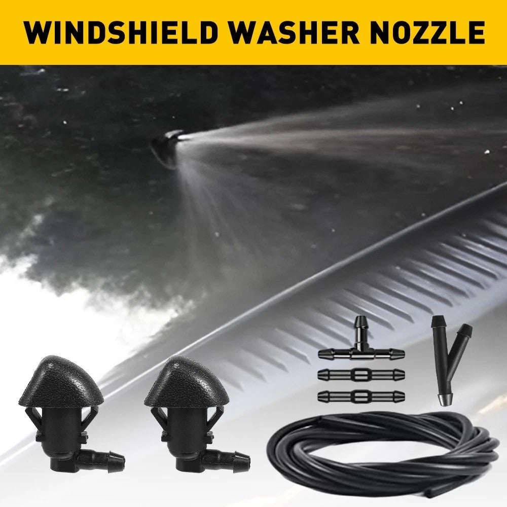2Pcs Front Windshield Hood Nozzle Jet For 2009-2015 Honda Pilot 76810-SZA-A01ZA 6B93BC-57