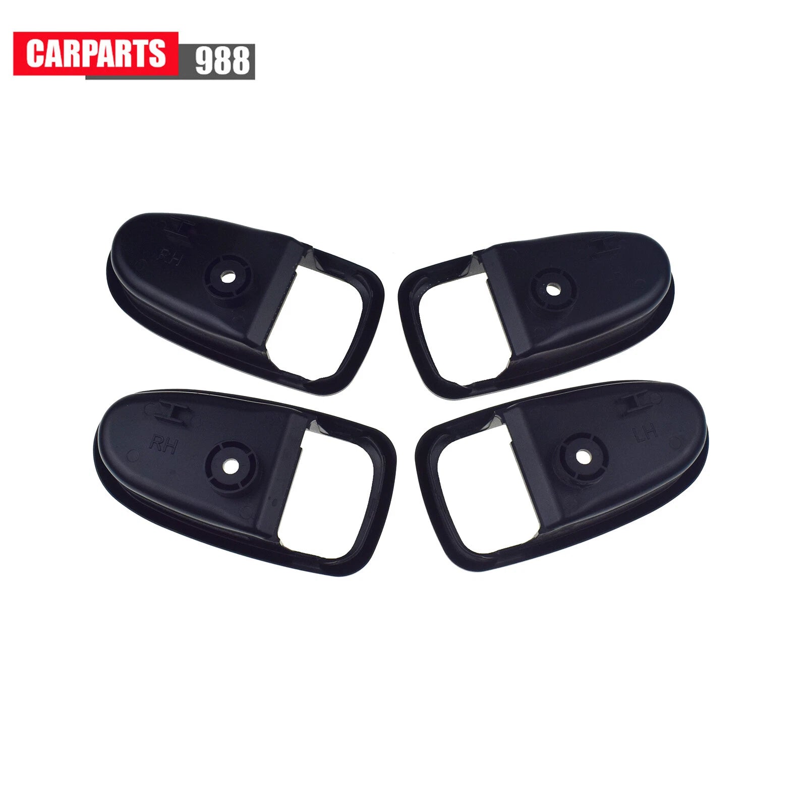 8Pcs For Hyundai Elantra Black Interior Door Handle & Cover Bezel Front Rear 6B93BC-57
