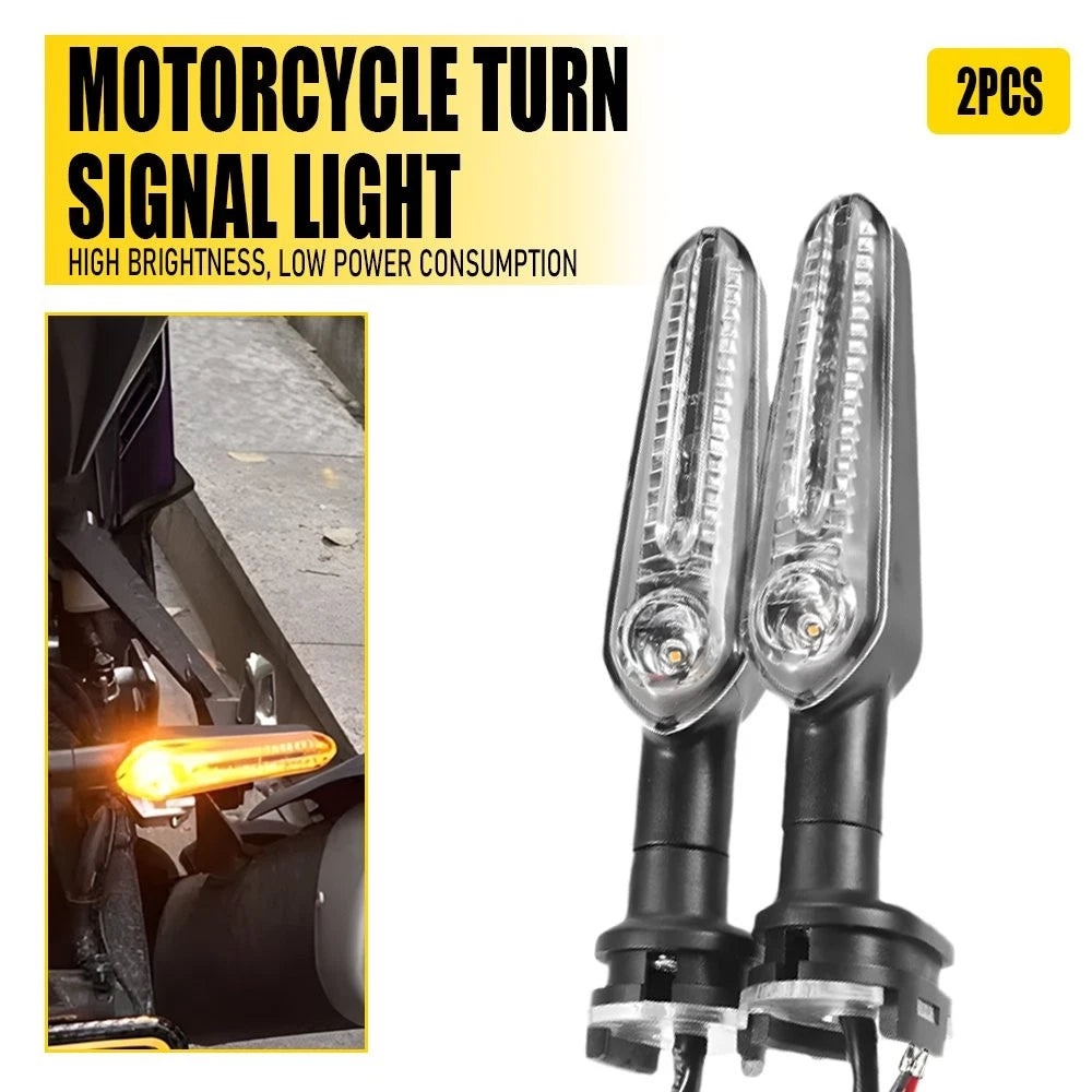 2X Front Rear LED Turn Signal Light For Yamaha FZS FZ-25 MT-07 XSR 700 YZF R15 A 6B93BC-57